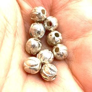 New Sterling Silver 6mm Beads